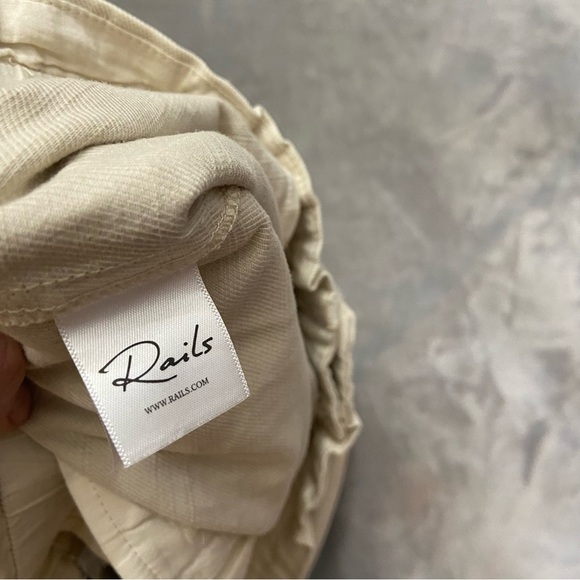 New! Rails Monte Stone high waisted paper bag Shorts 21018 - Picture 8 of 10